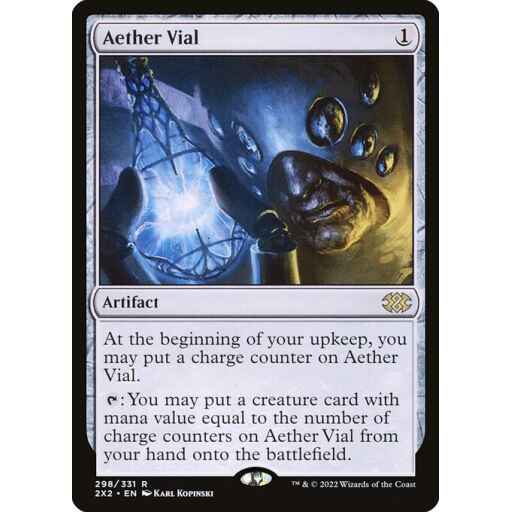 Double Masters 2022 - 298 - Aether Vial - Rare - C - Foil
