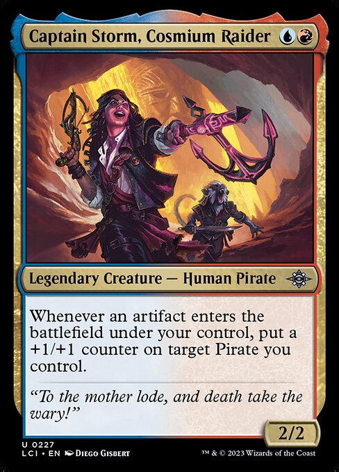 The Lost Caverns of Ixalan - 227 - Captain Storm, Cosmium Raider - Uncommon - UR - Non-foil (Front)