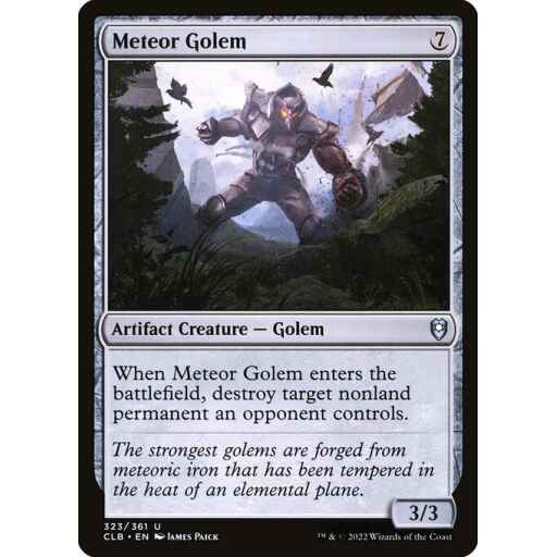 Commander Legends: Battle for Baldur's Gate - 323 - Meteor Golem - Uncommon - C - Foil