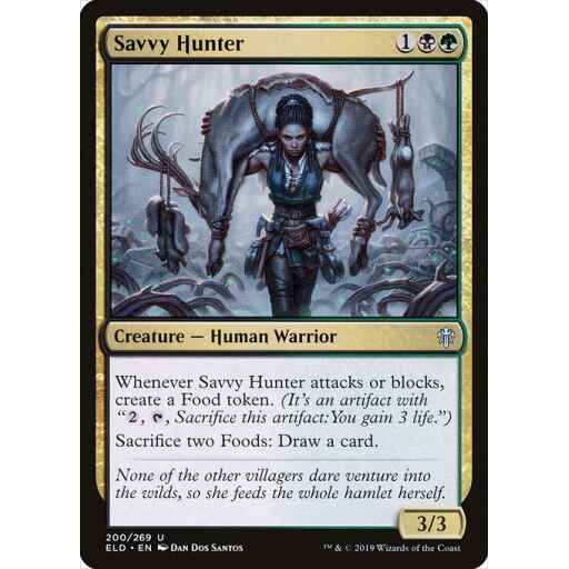 Throne of Eldraine - 200 - Savvy Hunter - Uncommon - BG - Foil