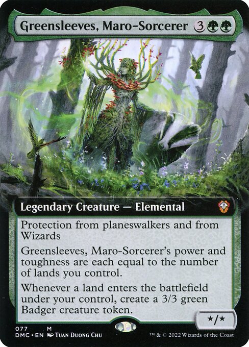 Dominaria United Commander - 77 - Greensleeves, Maro-Sorcerer - Mythic - G - Foil