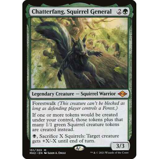 Modern Horizons 2 - 151 - Chatterfang, Squirrel General - Mythic - G - Non-foil