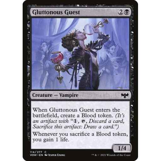 Innistrad: Crimson Vow - 114 - Gluttonous Guest - Common - B - Foil