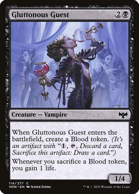 Innistrad: Crimson Vow - 114 - Gluttonous Guest - Common - B - Foil