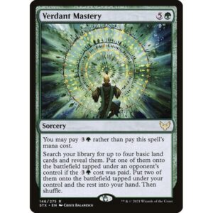 Strixhaven: School of Mages - 146 - Verdant Mastery - Rare - G - Foil