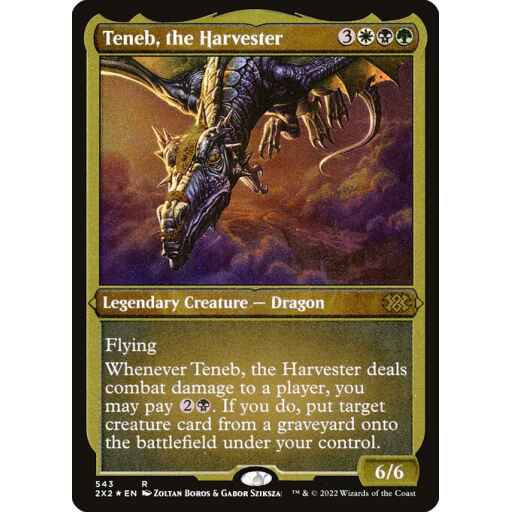 Double Masters 2022 - 543 - Teneb, the Harvester - Rare - Multi - Non-foil