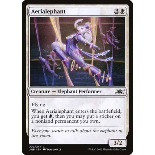 Unfinity - 2 - Aerialephant - Common - W - Non-foil