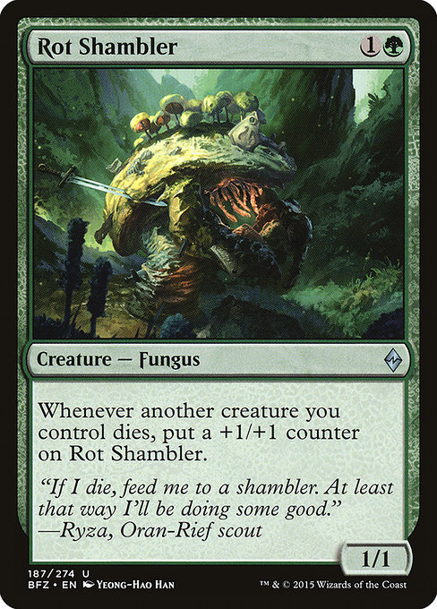 Battle for Zendikar - 187 - Rot Shambler - Uncommon - G - Non-foil