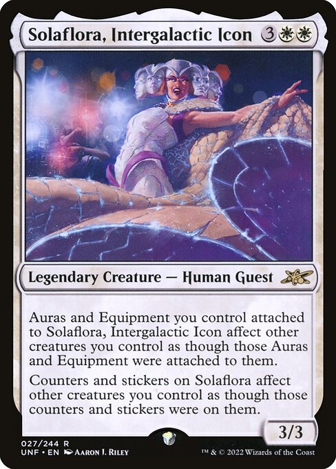 Unfinity - 27 - Solaflora, Intergalactic Icon - Rare - W - Non-foil