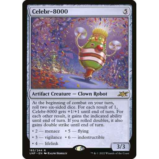 Unfinity - 185 - Celebr-8000 - Rare - C - Foil