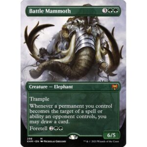 Kaldheim - 298 - Battle Mammoth - Mythic - G - Foil