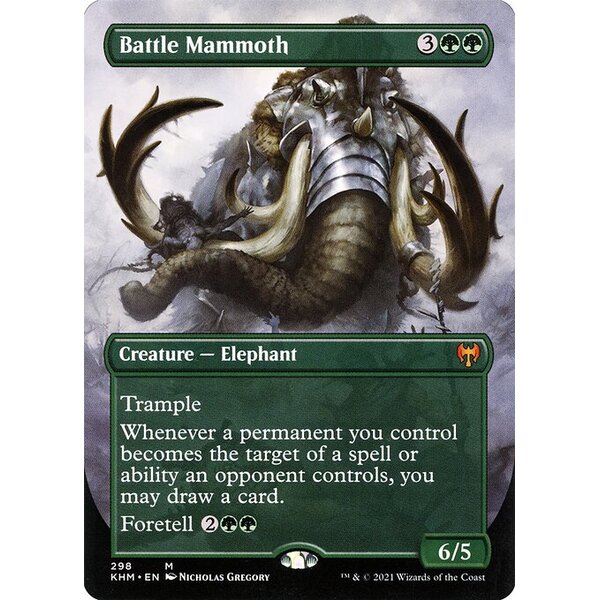 Kaldheim - 298 - Battle Mammoth - Mythic - G - Foil