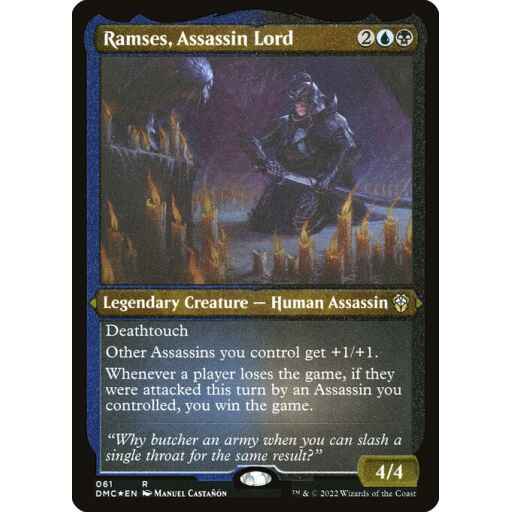 Dominaria United Commander - 61 - Ramses, Assassin Lord - Rare - UB - Non-foil