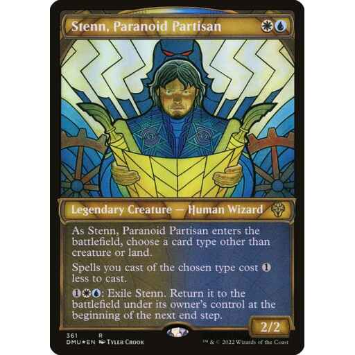 Dominaria United - 361 - Stenn, Paranoid Partisan - Rare - WU - Foil