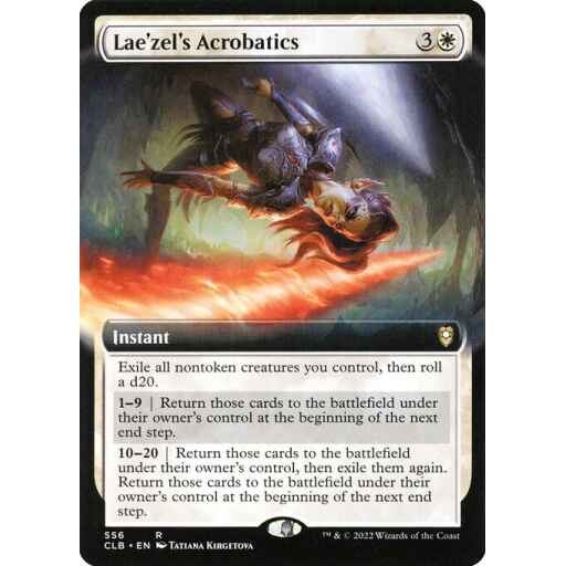 Commander Legends: Battle for Baldur's Gate - 556 - Lae'zel's Acrobatics - Rare - W - Non-foil
