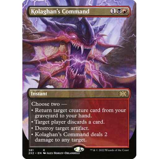 Double Masters 2022 - 381 - Kolaghan's Command - Rare - BR - Non-foil