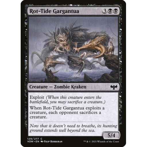 Innistrad: Crimson Vow - 129 - Rot-Tide Gargantua - Common - B - Foil