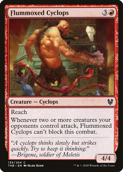 Theros Beyond Death - 135 - Flummoxed Cyclops - Common - R - Non-foil