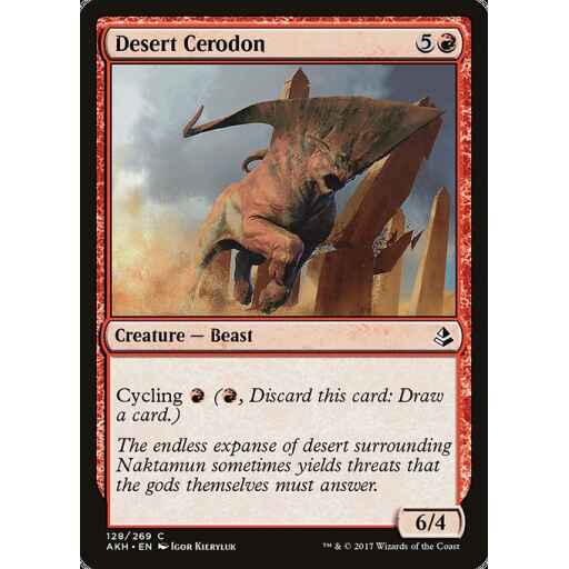 Amonkhet - 128 - Desert Cerodon - Common - R - Non-foil