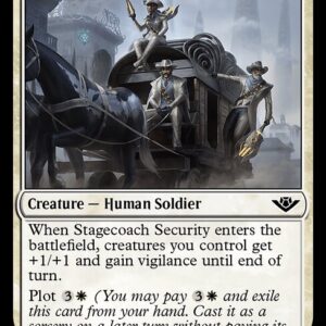 Outlaws of Thunder Junction - 30 - Stagecoach Security - Common - W - Foil