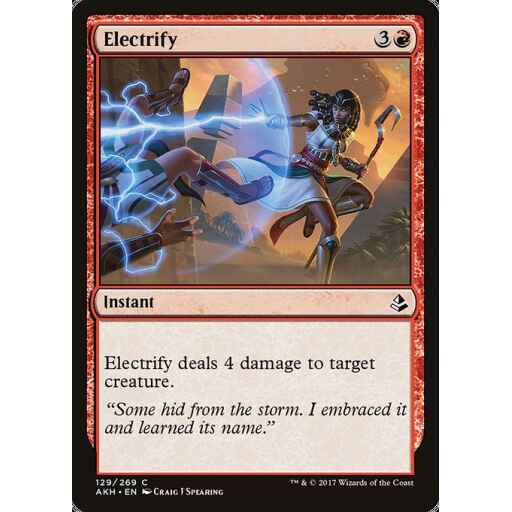 Amonkhet - 129 - Electrify - Common - R - Foil
