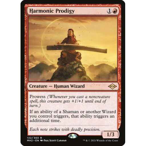 Modern Horizons 2 - 132 - Harmonic Prodigy - Rare - R - Foil