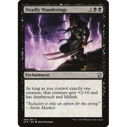 Dragons of Tarkir - 94 - Deadly Wanderings - Uncommon - B - Foil