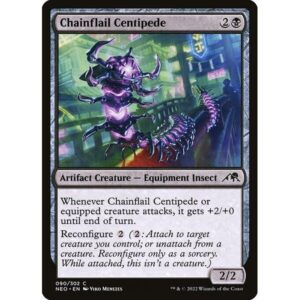 Kamigawa: Neon Dynasty - 90 - Chainflail Centipede - Common - B - Foil