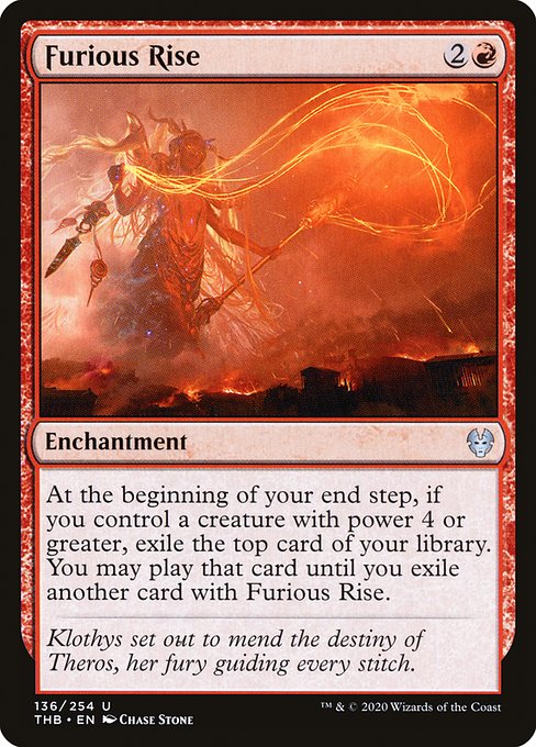 Theros Beyond Death - 136 - Furious Rise - Uncommon - R - Non-foil