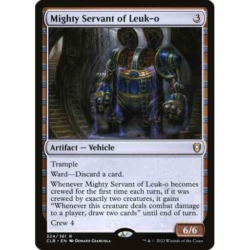 Commander Legends: Battle for Baldur's Gate - 324 - Mighty Servant of Leuk-o - Rare - C - Non-foil
