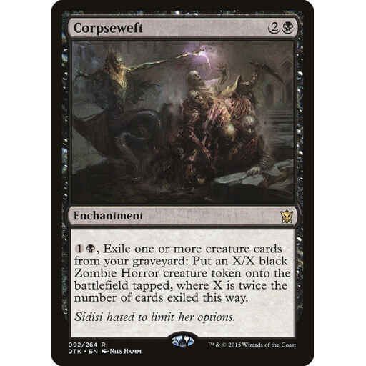 Dragons of Tarkir - 92 - Corpseweft - Rare - B - Foil