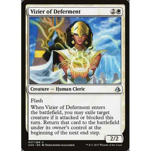 Amonkhet - 37 - Vizier of Deferment - Uncommon - W - Foil