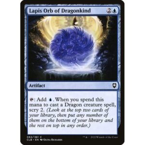 Commander Legends: Battle for Baldur's Gate - 82 - Lapis Orb of Dragonkind - Common - U - Foil