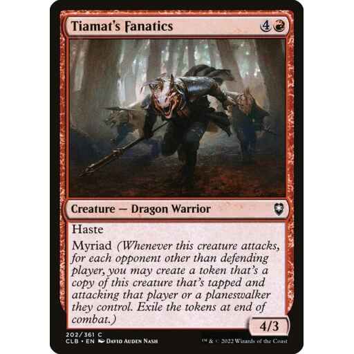 Commander Legends: Battle for Baldur's Gate - 202 - Tiamat's Fanatics - Common - R - Non-foil