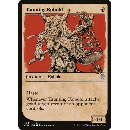 Commander Legends: Battle for Baldur's Gate - 404 - Taunting Kobold - Uncommon - R - Foil