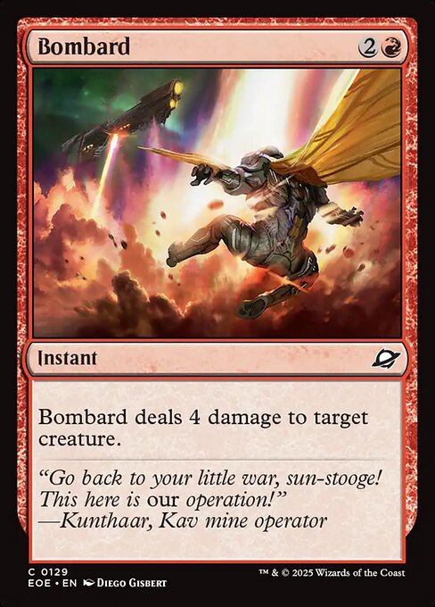 Edge of Eternities - 129 - Bombard - Common - R - Foil