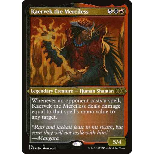 Double Masters 2022 - 512 - Kaervek the Merciless - Rare - BR - Non-foil