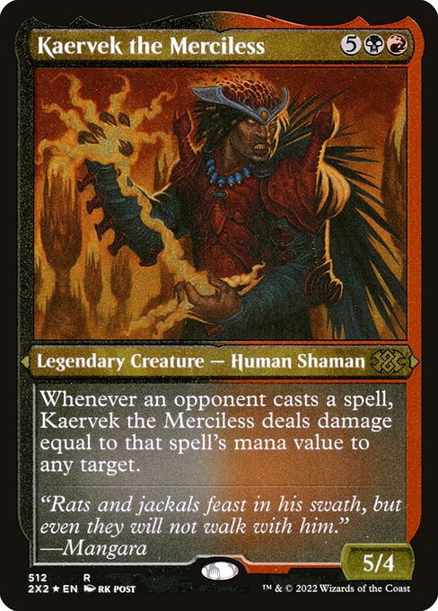 Double Masters 2022 - 512 - Kaervek the Merciless - Rare - BR - Non-foil