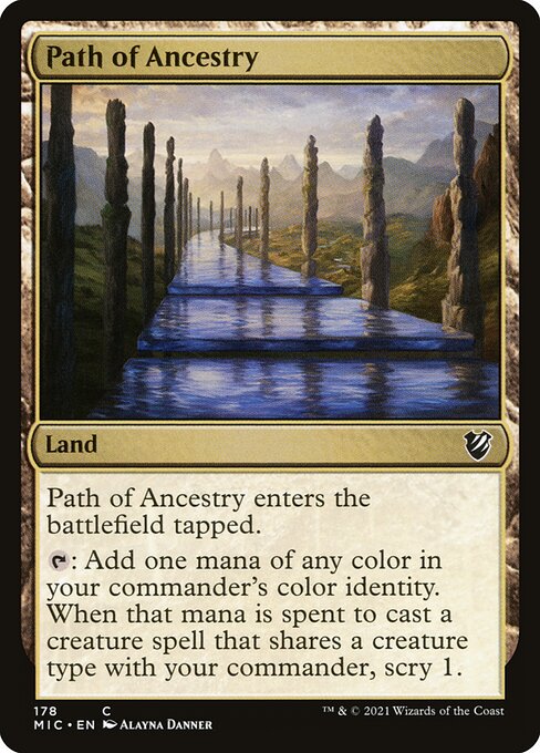 Midnight Hunt Commander - 178 - Path of Ancestry - Common - C - Non-foil (Front)