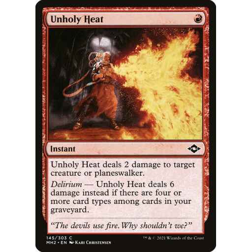Modern Horizons 2 - 145 - Unholy Heat - Common - R - Non-foil