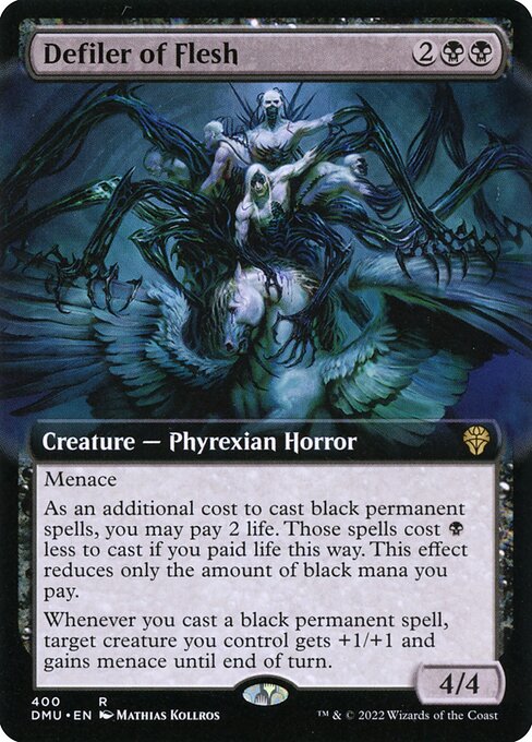 Dominaria United - 400 - Defiler of Flesh - Rare - B - Foil