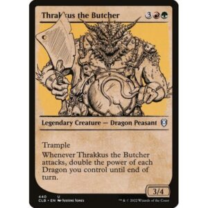 Commander Legends: Battle for Baldur's Gate - 440 - Thrakkus the Butcher - Uncommon - RG - Foil