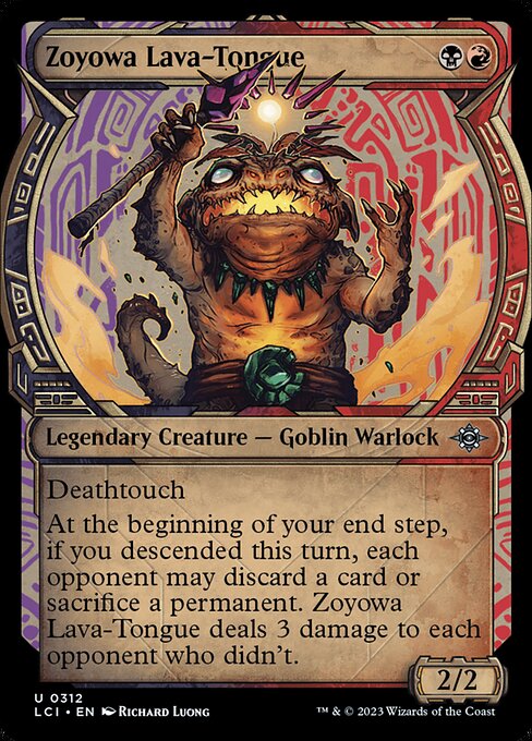 The Lost Caverns of Ixalan - 312 - Zoyowa Lava-Tongue - Uncommon - BR - Non-foil (Front)