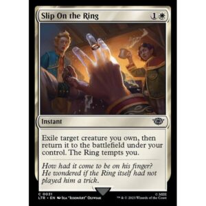 The Lord of the Rings: Tales of Middle-earth - 31 - Slip On the Ring - Common - W - Foil