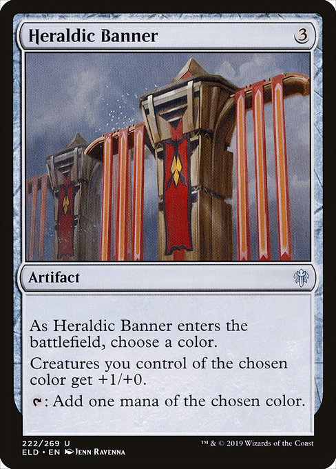 Throne of Eldraine - 222 - Heraldic Banner - Uncommon - C - Non-foil