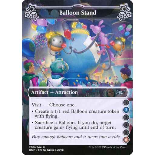 Unfinity - 200a - Balloon Stand - Uncommon - C - Foil