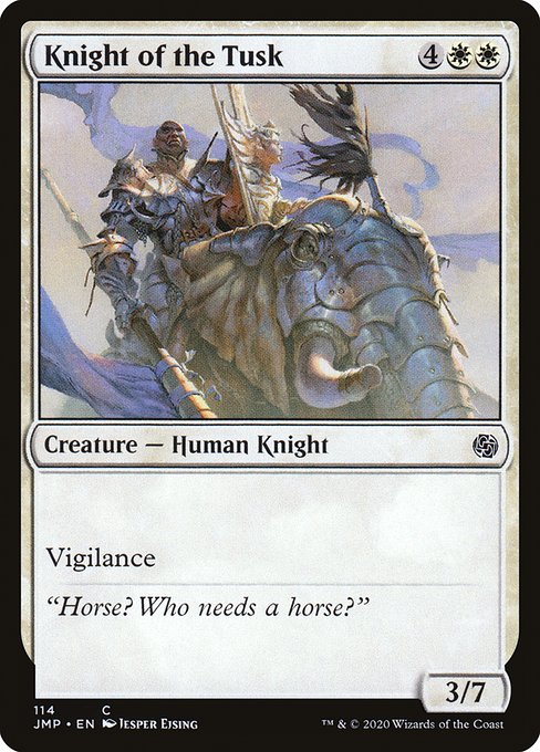 Jumpstart - 114 - Knight of the Tusk - Common - W - Non-foil