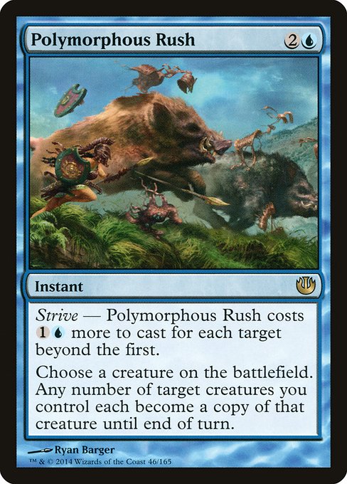 Journey into Nyx - 46 - Polymorphous Rush - Rare - U - Foil (Front)