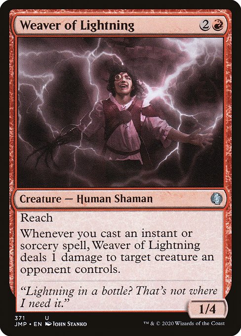 Jumpstart - 371 - Weaver of Lightning - Uncommon - R - Non-foil