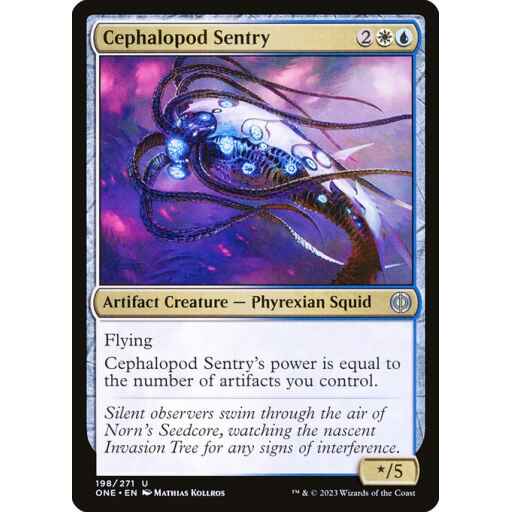 Phyrexia: All Will Be One - 198 - Cephalopod Sentry - Uncommon - WU - Non-foil